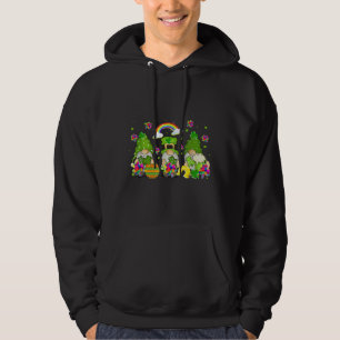 St Patrick Day Gnome Puzzle Pieces Shamrock Autism Hoodie