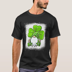 St Patrick Day Gnomes For Women Gnome Shamrock Gif T-Shirt