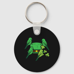 St Patrick Day Hat Birds Saint Paddys Cardinal Men Key Ring
