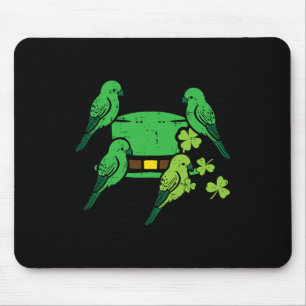 St Patrick Day Hat Birds Saint Paddys Cardinal Men Mouse Mat