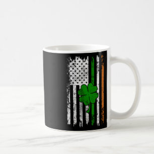 St Patrick Day Irish American Flag Retro Saint Pat Coffee Mug