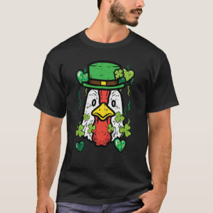 St Patrick Day Irish Chicken Saint Paddys Farm Men T-Shirt