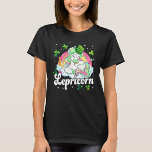 St Patrick Day Lepricorn Unicorn Leprechaun Kid To T-Shirt