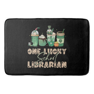 St. Patrick Day Lucky Librarian Bath Mat