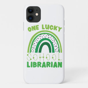 St. Patrick Day Lucky Librarian iPhone 11 Case