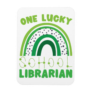 St. Patrick Day Lucky Librarian Magnet