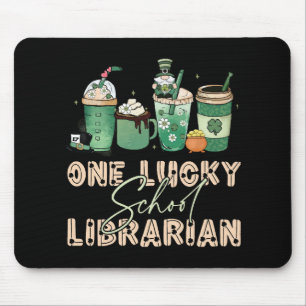 St. Patrick Day Lucky Librarian Mouse Mat