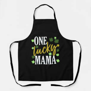 St Patrick Day Lucky Mama Apron