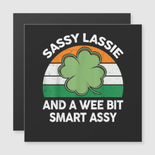 St Patrick Day Sassy Lassie Funny Shamrock Irish