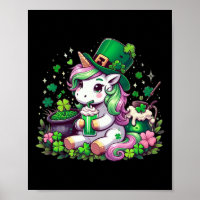 St Patrick Day Tees Irish Unicorn Girls Kids Women
