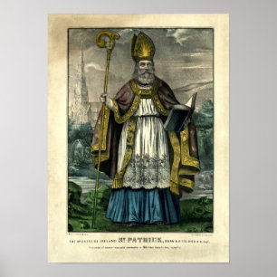 St. Patrick from Currier & Ives (1834-1907) Poster