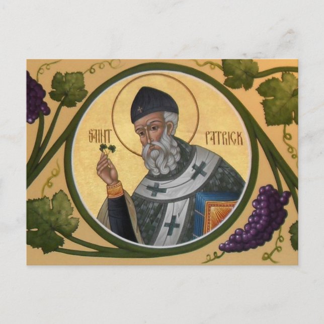 St. Patrick Icon Prayer Card (Front)