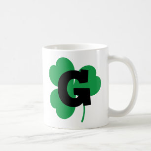 St Patrick Letter G Alphabet Coffee Mug