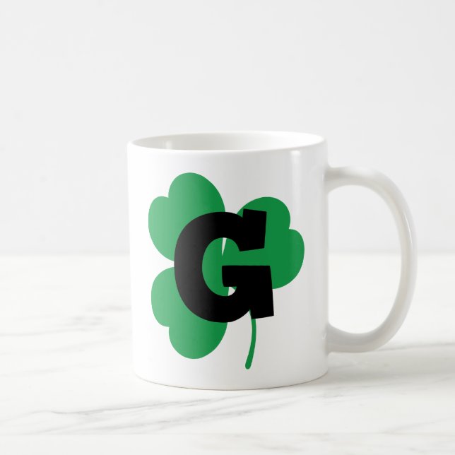 St Patrick Letter G Alphabet Coffee Mug (Right)