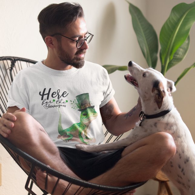 St Patrick Lizard Here for the Shenanigans T-Shirt (Creator Uploaded)