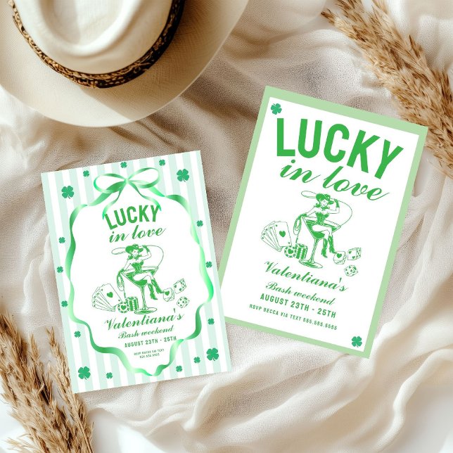 ST patrick Lucky Bachelorette Party Invitation (Creator Uploaded)