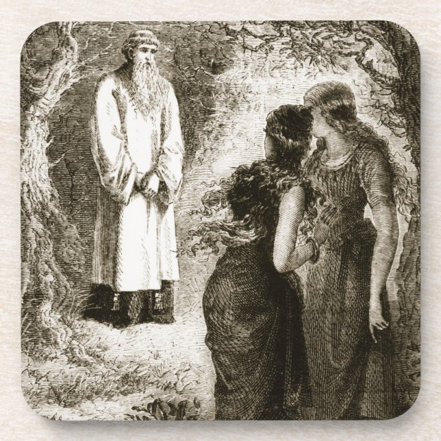 St. Patrick met by virgins in the wood of Fochlut, Coaster (Front)