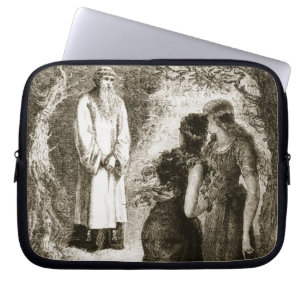 St. Patrick met by virgins in the wood of Fochlut, Laptop Sleeve