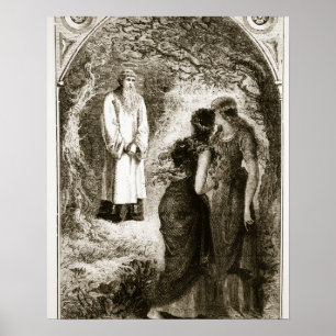 St. Patrick met by virgins in the wood of Fochlut, Poster