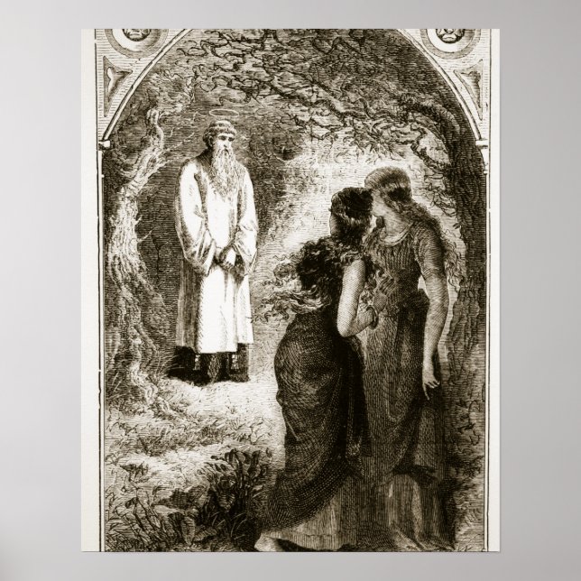 St. Patrick met by virgins in the wood of Fochlut, Poster (Front)