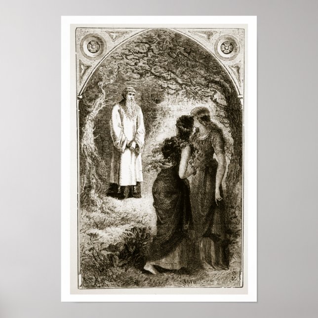 St. Patrick met by virgins in the wood of Fochlut, Poster (Front)