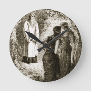 St. Patrick met by virgins in the wood of Fochlut, Round Clock