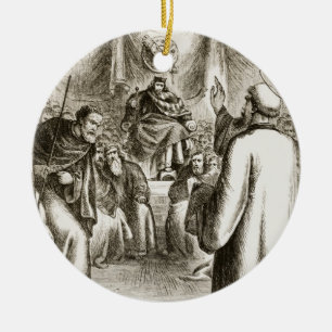 St. Patrick preaching at Tara, from 'The Trias Thu Ceramic Tree Decoration