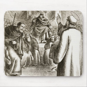 St. Patrick preaching at Tara, from 'The Trias Thu Mouse Mat