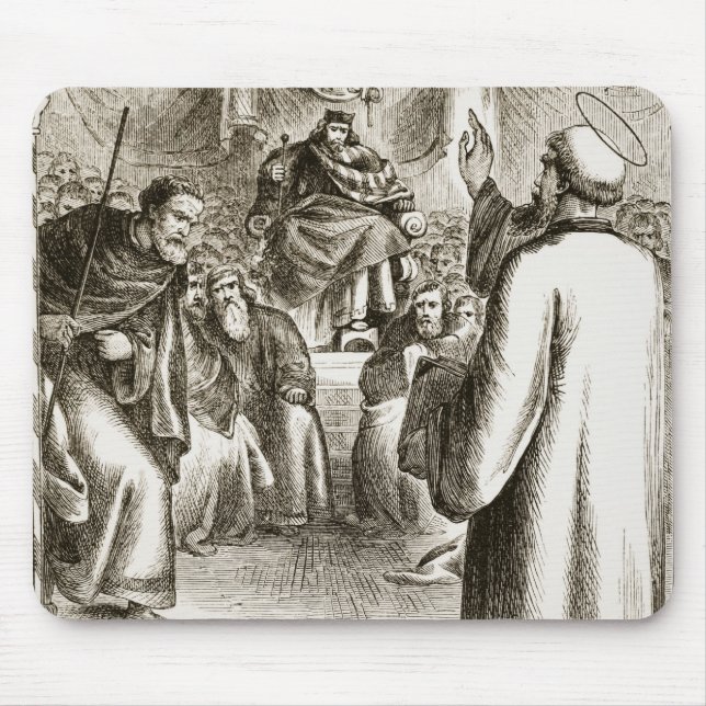 St. Patrick preaching at Tara, from 'The Trias Thu Mouse Mat (Front)