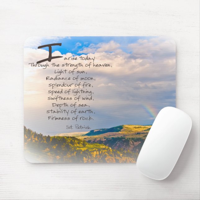 St Patrick Quote Mouse Mat (With Mouse)