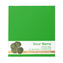 St Patrick Real 4 Leaf Clover Get Lucky corporate