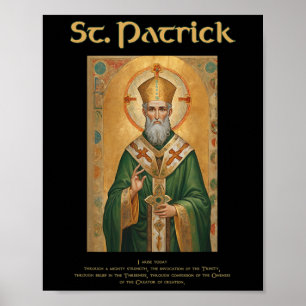 St Patrick Roman Catholic Prayer Poster