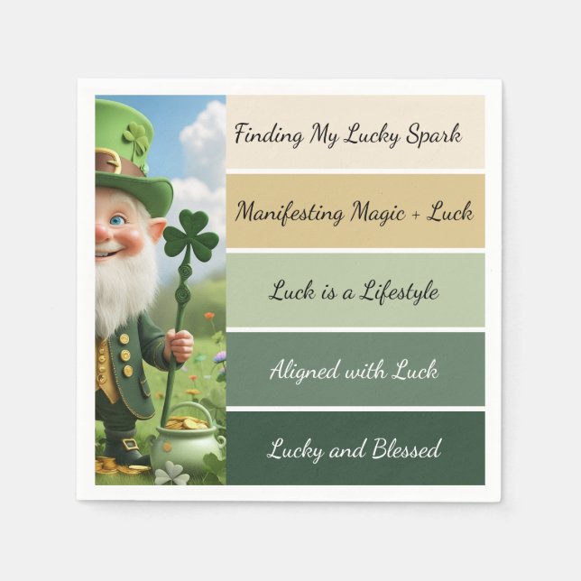 St. Patrick’s Affirmation Napkin (Front)