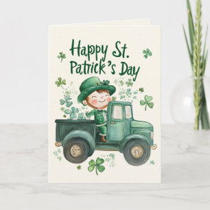 St. Patrick’s Day and happy Little Leprechaun  Card