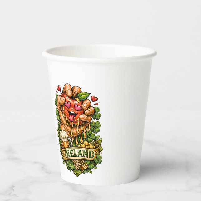 St. Patrick’s Day Apple Craze 🍀 Paper Cups (Front)