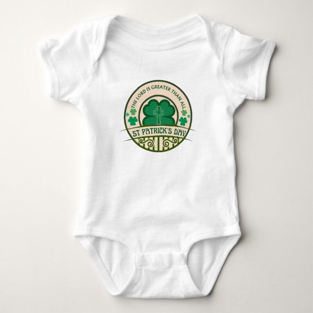St Patrick’s Day Baby Bodysuit (Front)