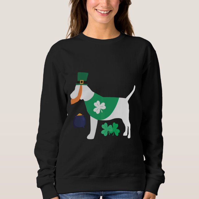 St Patrick S Day Beagle  Funny For Dog Lovers Sweatshirt (Front)