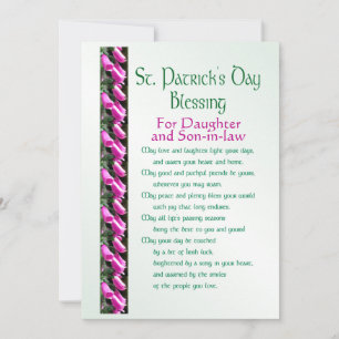 St. Patrick’s Day Bless for Daughter & Son-in-law  Holiday Card