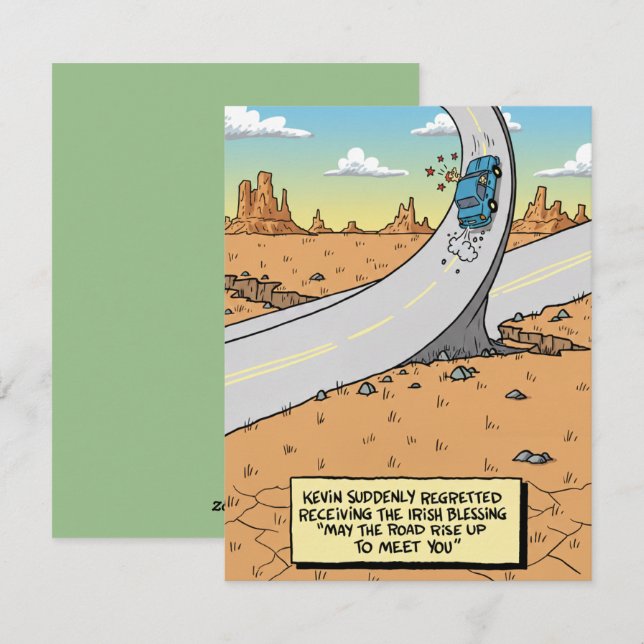 St Patrick’s Day Card Funny Blessing (Front/Back)
