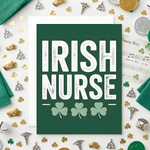 St Patrick’s Day Card Irish Nurse