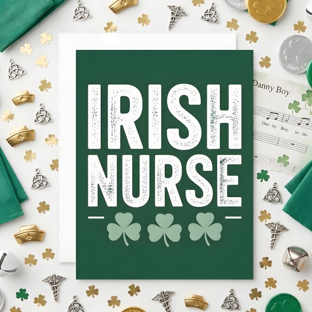 St Patrick’s Day Card Irish Nurse (Creator Uploaded)