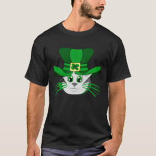 St Patrick s Day Cat Cute St Paddys Dat Cat T-Shirt