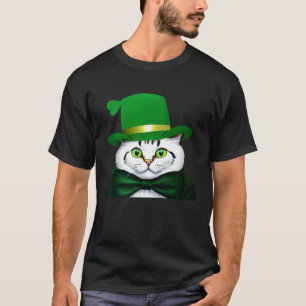 St Patrick s Day Cat Cute St Paddys Dat Cat T-Shirt
