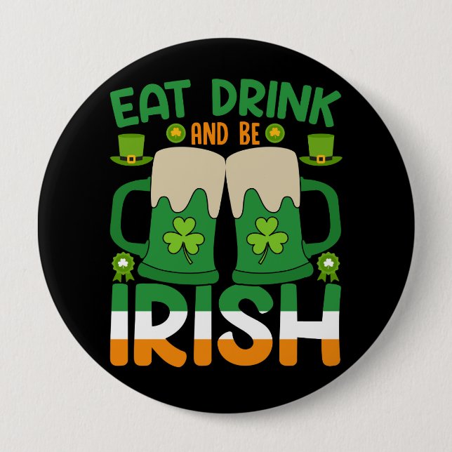 St. Patrick’s Day Celebration 10 Cm Round Badge (Front)
