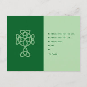 St. Patrick’s Day Celtic Cross   St. Patrick Quote Holiday Postcard