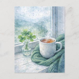 St. Patrick’s Day Cozy Tea Postcard