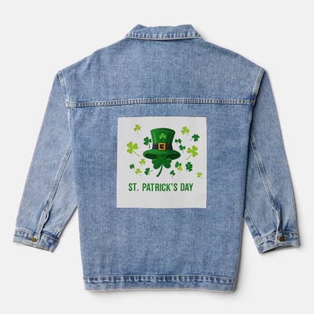 ST. PATRICK`S DAY DENIM JACKET (Back)