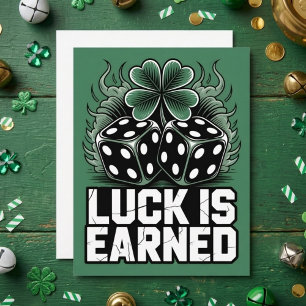St Patrick’s Day Dice Clover Card