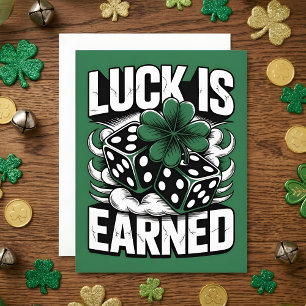 St Patrick’s Day Dice Clover Card