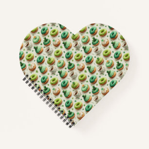 St. Patrick’s Day Donuts & Coffee Watercolor Notebook